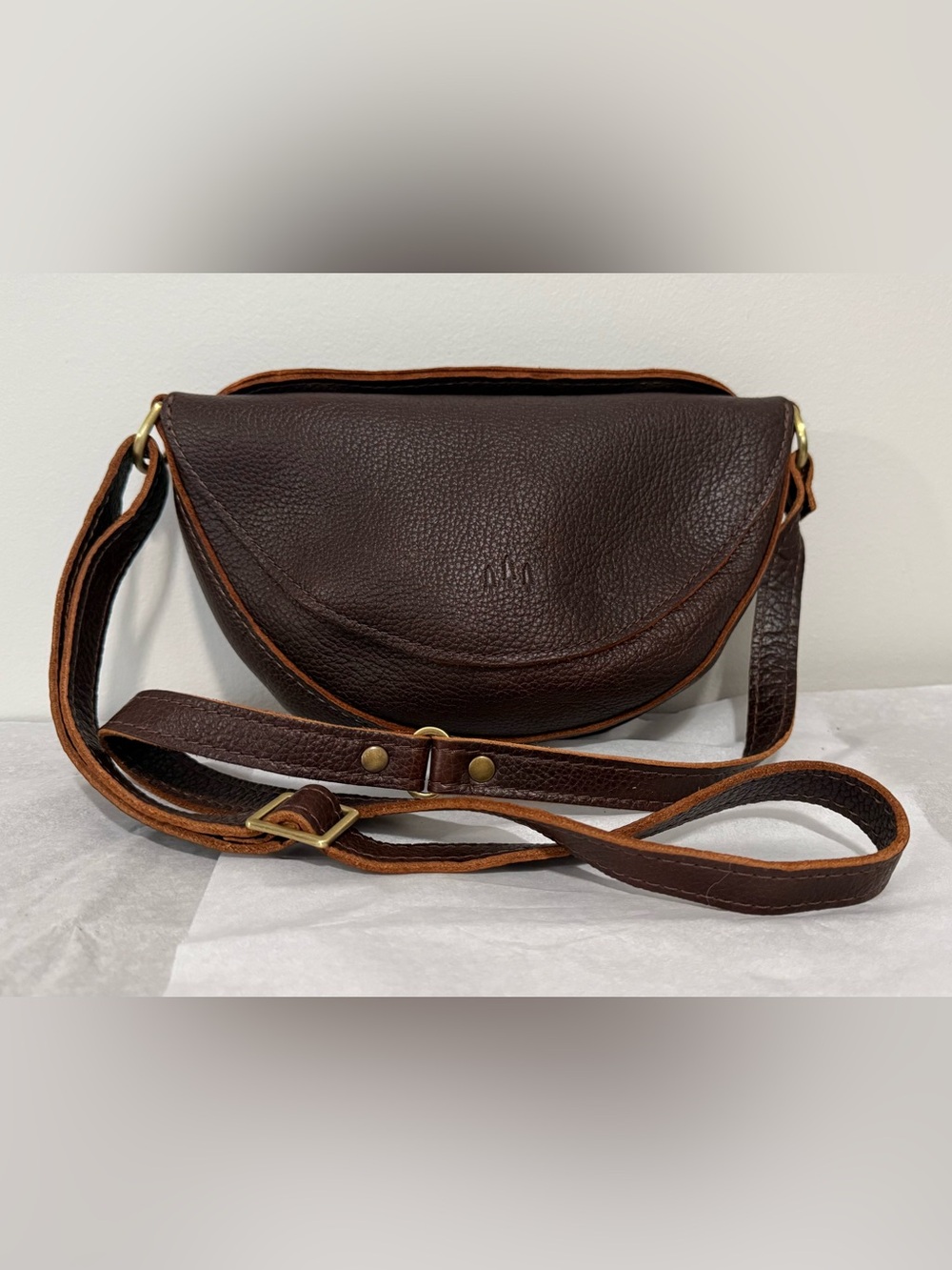 NWOT Portland Leather Small Coldbrew Koala Crossbody Bag